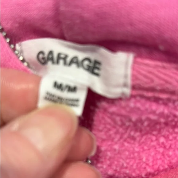 Garage Pink Graphic Zip-Up Hoodie - Picture 3 of 3